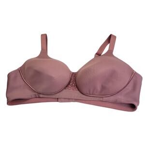 Vanity Fair Beauty Back‎ Purple Full Figure Smoother Wire Free Bra Size 42C